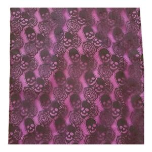 New Goth Black Skull & Roses & Purple Table‎ Runner 16"x80"